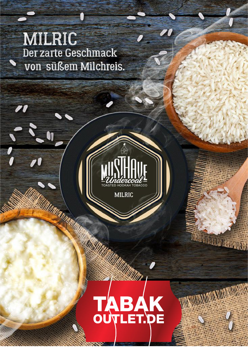Musthave Milric - süßer Milchreis 25g Dose | Tabakoutlet.de