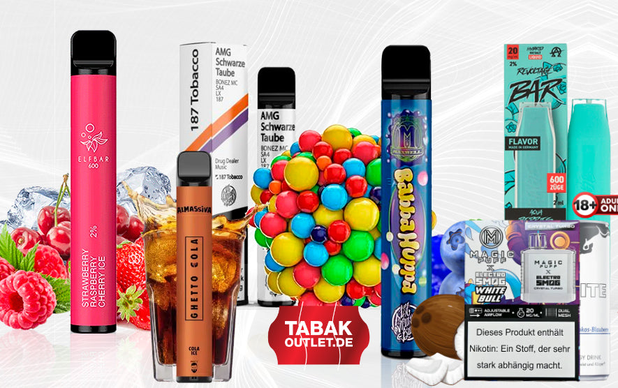 MYSTERY VAPE BOX - Einweg E-Zigarette - verschiedene Marken & Sorten | Tabakoutlet.de MYSTERY VAPE BOX - Einweg E-Zigarette - verschiedene Marken & Sorten | Tabakoutlet.de
