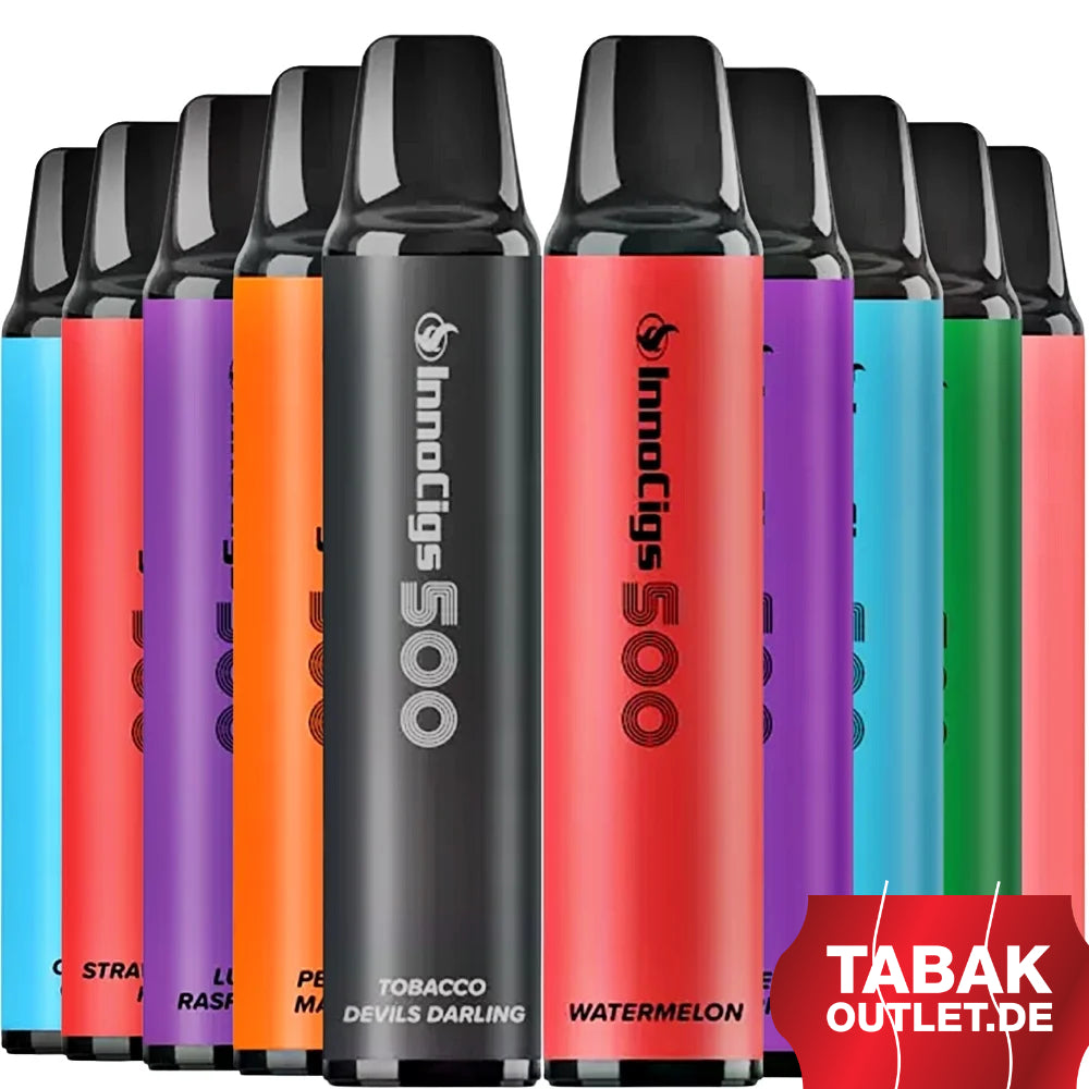 InnoCigs E-Shisha - 10 verschiedene Sorten mit Banderole