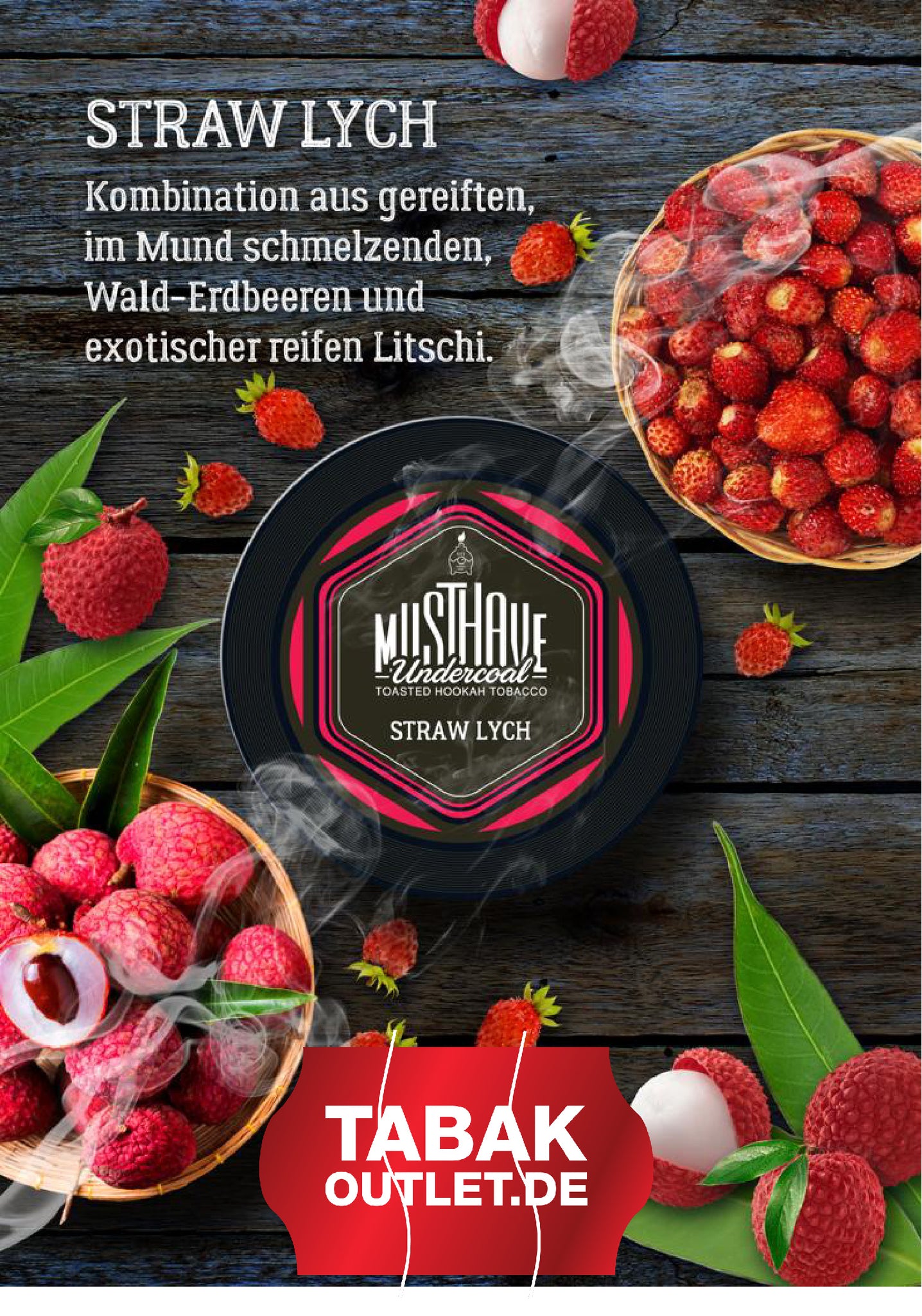 Musthave Straw LYCH - Wald-Erdbeeren und exot. Litschi 25g Dose