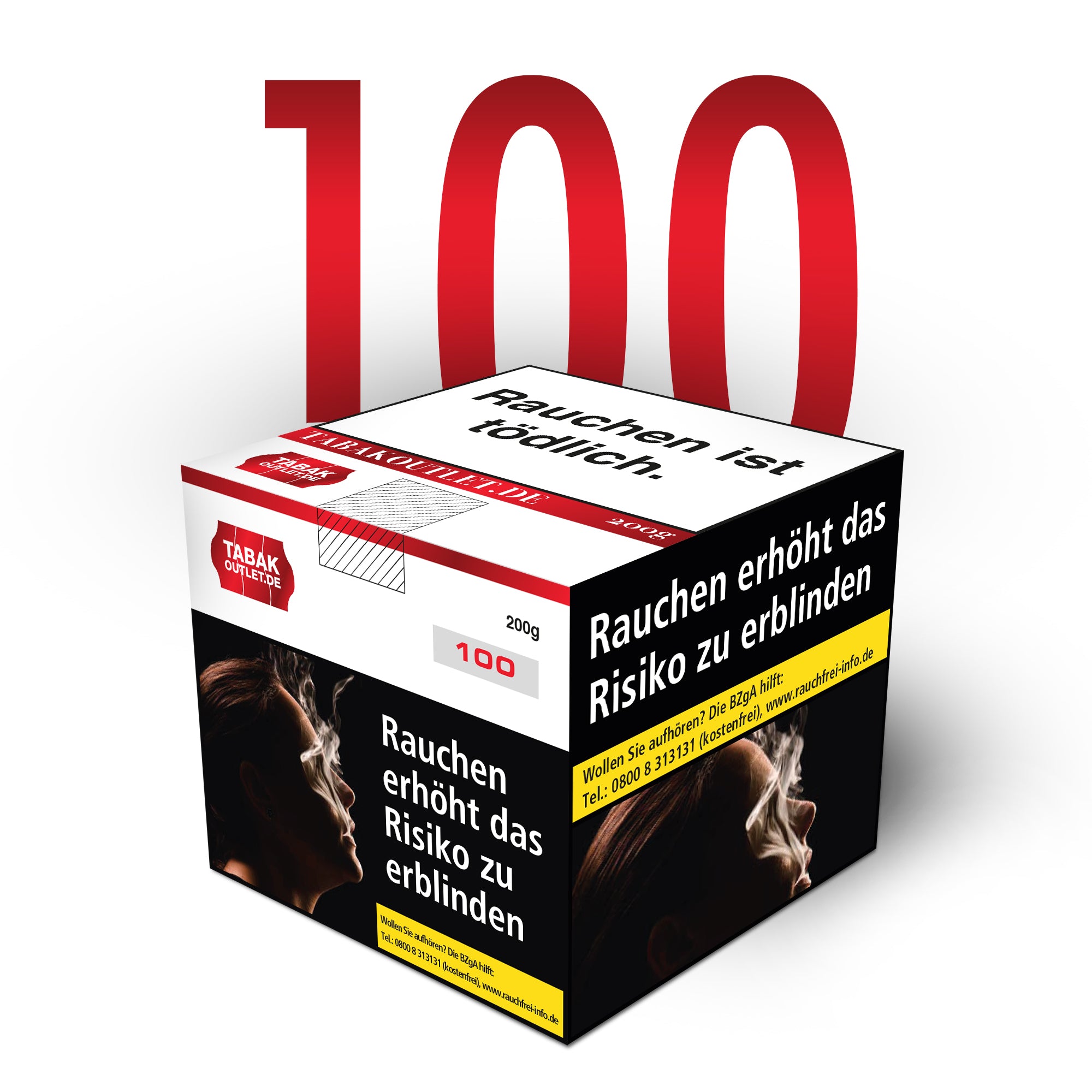 100 Apfel, Pfirsich - Tabakoutlet