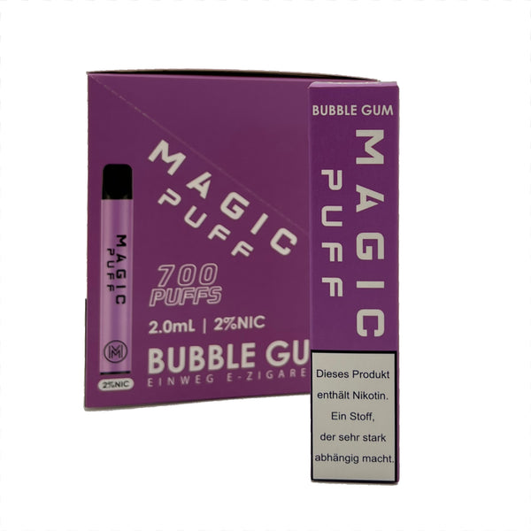 MAGIC PUFF 600 Nikotinfrei Einweg E-Zigarette - 19 verschiedene Sorten