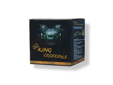 1 kg King Crocodile Premium Shisha Kohle 26er, 27er oder 28er, Consumer Box