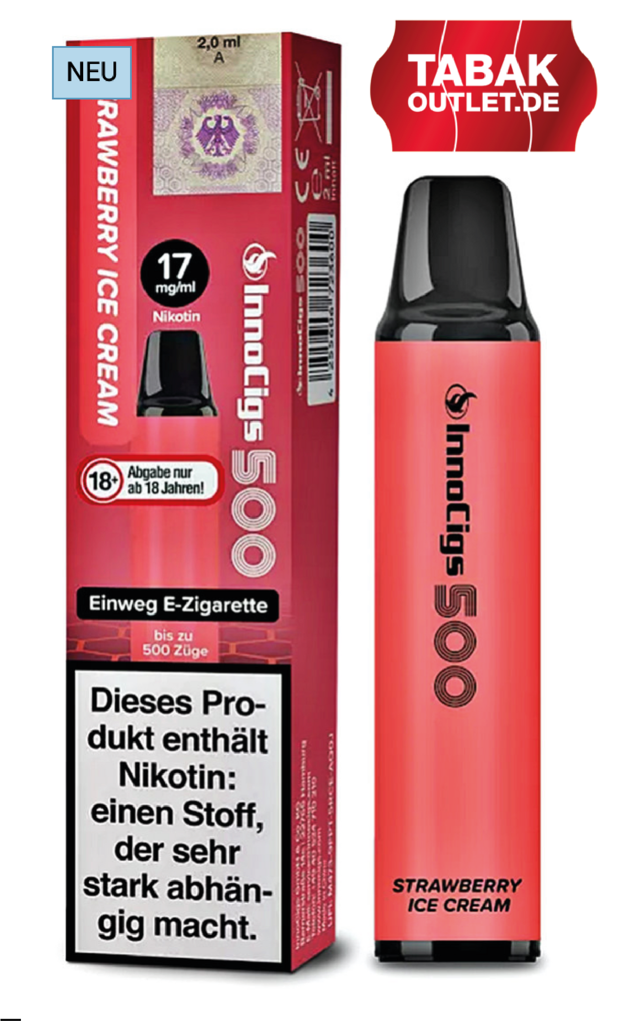 InnoCigs  E-Shisha - 10 verschiedene Sorten mit Banderole