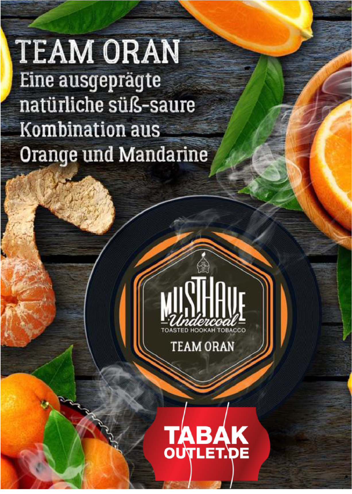 Musthave Team Oran - Orange und Mandarine 25g Dose